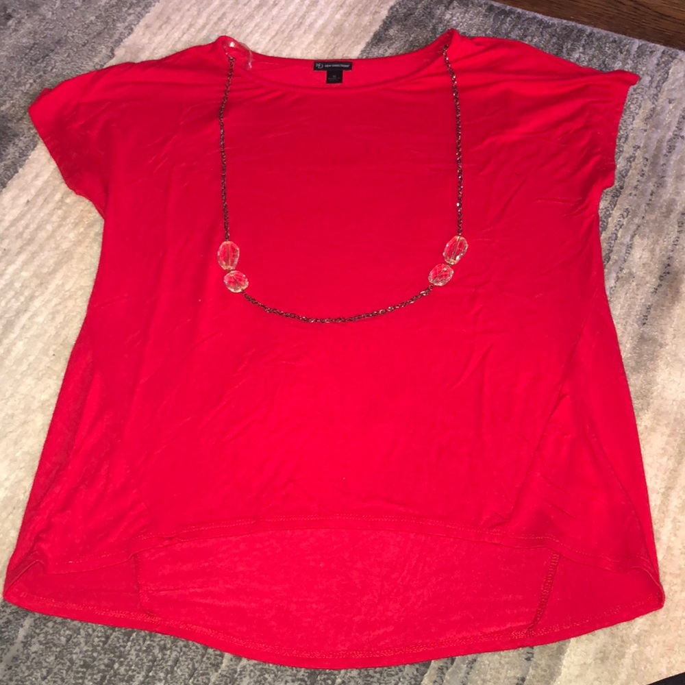 Sexy ReD Top with Necklace